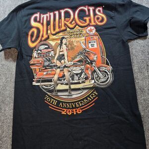 Sturgis 2016 Black Hills Rally T Shirt Mens S NWT Motorcycle Graphic Tee